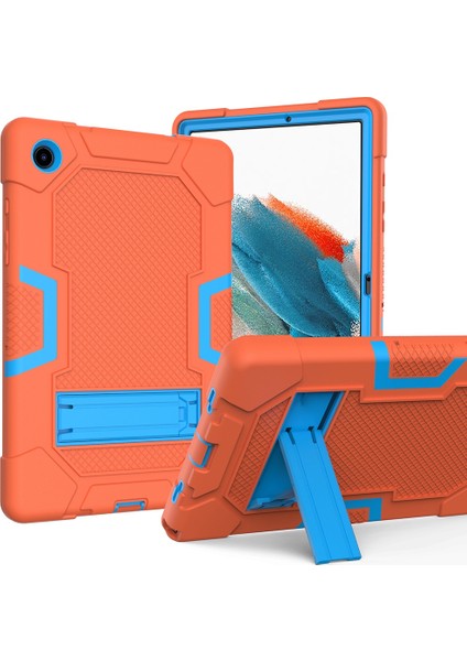 Samsung Galaxy Tab A8 10.5 (2021 2022) Kontrast Pc Silikon Kick Stand Koruyucu Tablet Kılıfı (Yurt Dışından)