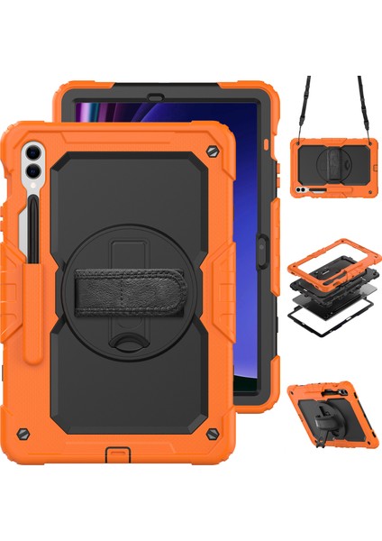 Samsung Galaxy Tab S9 FE SM X610 SM X616B Pc Silikon Pet Ekran Koruyucu Kickstand Tablet Kılıfı (Yurt Dışından)