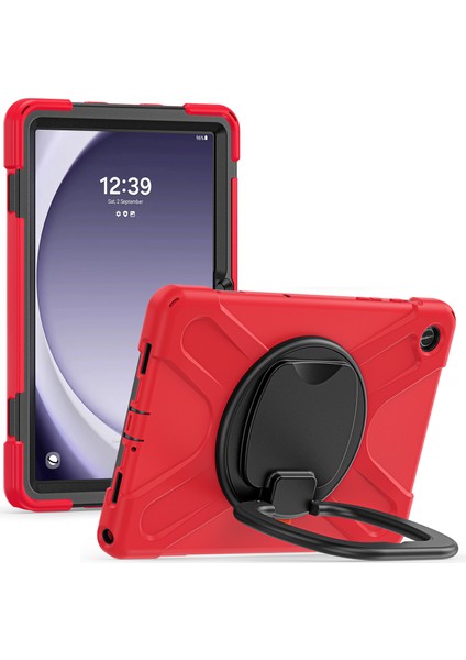 Samsung Galaxy Tab A9 Case Pc Silikon Dönen Kickstand Tablet Kılıfı (Yurt Dışından)