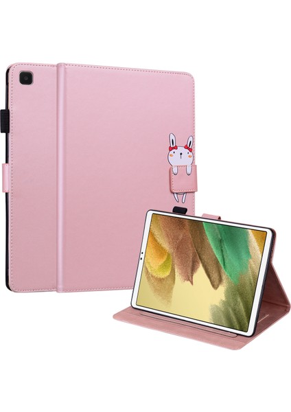 Samsung Galaxy Tab A7 Lite 8.7 Inç Deri Kart Yuvaları Tablet Kılıfı (Yurt Dışından)
