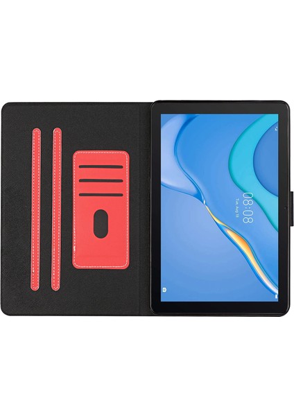 Samsung Galaxy Tab A9 Pu Deri Slim Fit Kart Tutucu Tablet Kılıfı (Yurt Dışından)