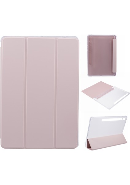 Samsung Galaxy Tab S9 Üçe Katlanmış Pu Akrilik Tpu Desteği Otomatik Uyandırma uyku Tablet Kılıfı (Yurt Dışından)