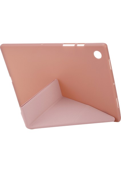 Samsung Galaxy Tab A8 10.5 (2021 2022) Koruyucu V Katlamalı Stand Silikon Desteği Otomatik Uyandırma uyku Tablet Kılıfı (Yurt Dışından)