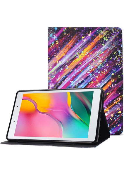 Samsung Galaxy Tab A 8.0 (2019) SM T290 (WI FI) SM T295 (Lte) Manyetik Kapatma Standlı kart Yuvalı Koruyucu Tablet Kılıfı (Yurt Dışından)