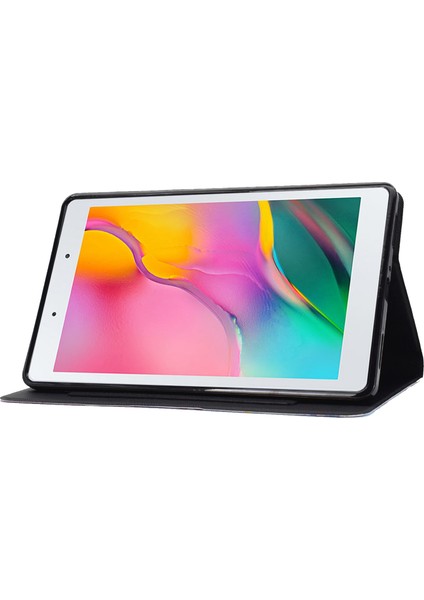 Samsung Galaxy Tab A 8.0 (2019) SM T290 (WI FI) SM T295 (Lte) Manyetik Kapatma Standlı kart Yuvalı Koruyucu Tablet Kılıfı (Yurt Dışından) modelleri