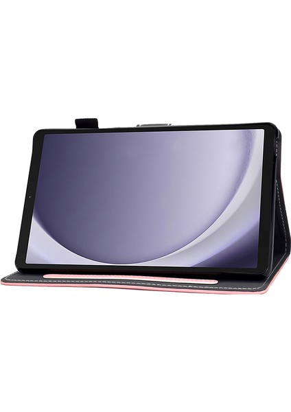 Samsung Galaxy Tab A9 Pu Deri Kart Yuvası Kalem Tutucu Standı Tablet Kılıfı (Yurt Dışından)