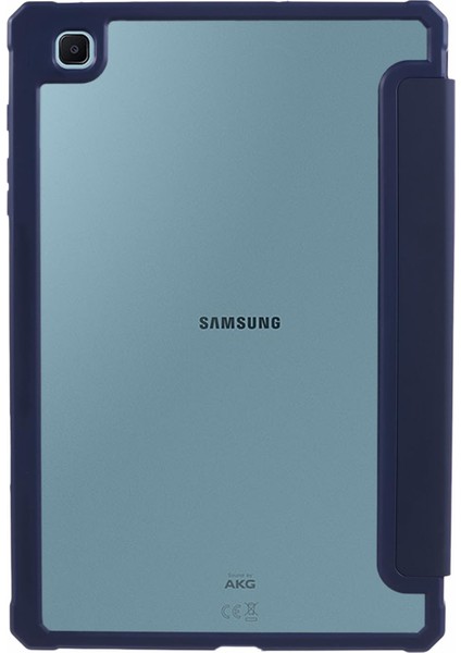 Samsung Galaxy Tab S6 Lite (2024 2022 (2020) Pu Deri Üç Katlı Stand Şeffaf Arka Tablet Kılıfı (Yurt Dışından)