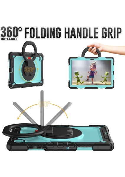 Samsung Galaxy Tab A8 10.5 (2021 2022) Silikon Pc Hibrit Ekran Çerçevesi Dahili Ekran Koruyucu Standı Tablet Kılıfı (Yurt Dışından) fiyatları