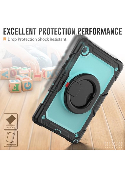 Samsung Galaxy Tab A8 10.5 (2021 2022) Silikon Pc Hibrit Ekran Çerçevesi Dahili Ekran Koruyucu Standı Tablet Kılıfı (Yurt Dışından) fırsatları