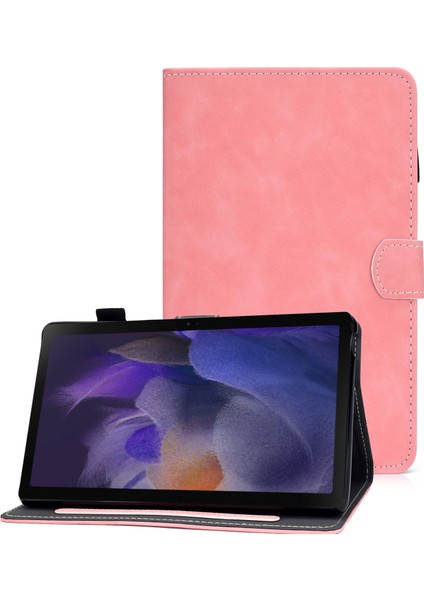 Samsung Galaxy Tab A8 10.5 (2021) SM X200 SM X205 Pu Deri Katlanır Stand Folio Kart Yuvaları Kalem Tutucu Tablet Kılıfı (Yurt Dışından)