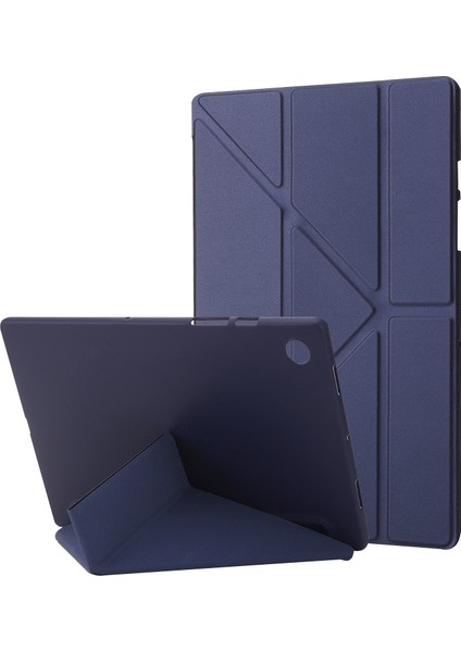 Samsung Galaxy Tab A8 10.5 (2021 2022) Koruyucu V Katlı Stand Silikon Desteği Otomatik Uyandırma uyku Tablet Kılıfı (Yurt Dışından)