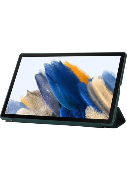 Samsung Galaxy Tab A8 10.5 (2021 2022) Koruyucu V Katlı Stand Silikon Desteği Otomatik Uyandırma uyku Tablet Kılıfı (Yurt Dışından)