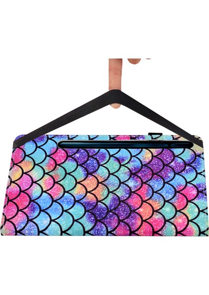 Samsung Galaxy Tab S8 X700 X706 (2022) TAB S7 T870 T875 (2020) Desen Baskı Standı Elastik Bantlı Dalgalı Desenli Tablet Kılıfı (Yurt Dışından) indirimleri