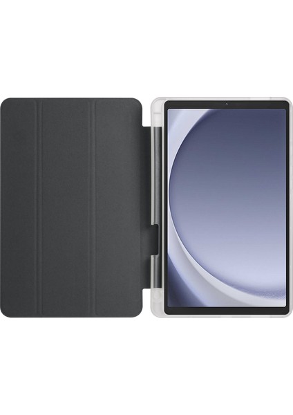 Samsung Galaxy Tab A9 Üç Katlı Deri Kalem Yuvası Standı Tablet Kılıfı (Yurt Dışından)