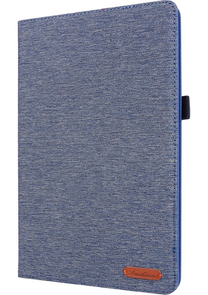 Çizilmez Kumaş Doku Kart Yuvaları Standı Deri Samsung Galaxy Tab A7 10.4 (2020 2022) T500 Tablet Kılıfı (Yurt Dışından)
