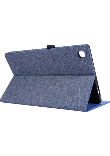 Çizilmez Kumaş Doku Kart Yuvaları Standı Deri Samsung Galaxy Tab A7 10.4 (2020 2022) T500 Tablet Kılıfı (Yurt Dışından)