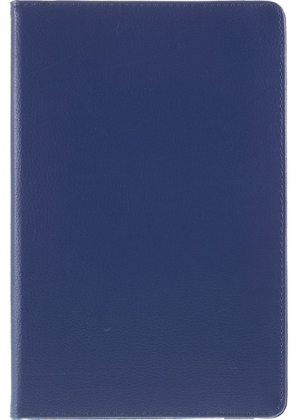 Samsung Galaxy Tab A7 10.4 (2020 2022) 360 Derece Dönen Standlı Elastik Sabitleme Bantlı Arkada Orta Boş Deri Tablet Kılıfı (Yurt Dışından)