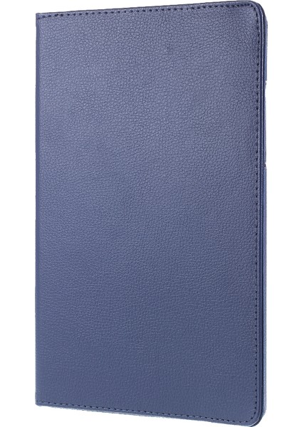 Samsung Galaxy Tab A7 10.4 (2020 2022) 360 Derece Dönen Standlı Elastik Sabitleme Bantlı Arkada Orta Boş Deri Tablet Kılıfı (Yurt Dışından)