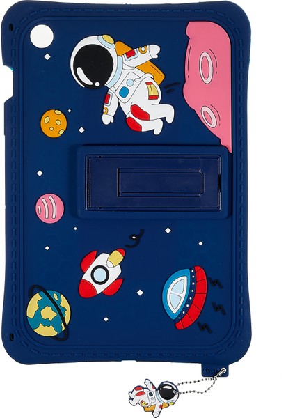 Samsung Galaxy Tab A8 10.5 (2021 2022) Karikatür Evren Uzay Desen Silikon Tablet Kılıfı (Yurt Dışından)