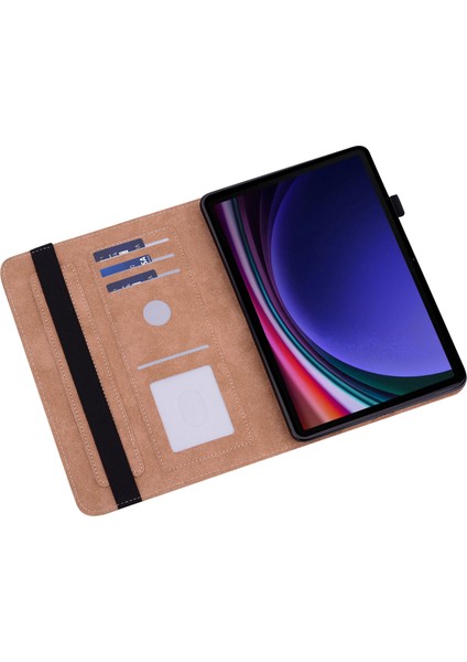 Samsung Galaxy Tab S9 s9 Fe Pu Deri Çizgi Baskılı Kart Yuvalı Stand Tablet Kılıfı (Yurt Dışından) indirimleri