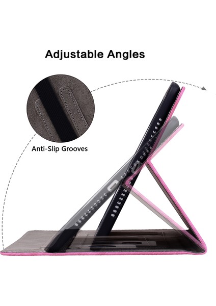 Deri Samsung Galaxy Tab S7 s8 Kart Yuvaları Standı Baskılı Tablet Kılıfı (Yurt Dışından)