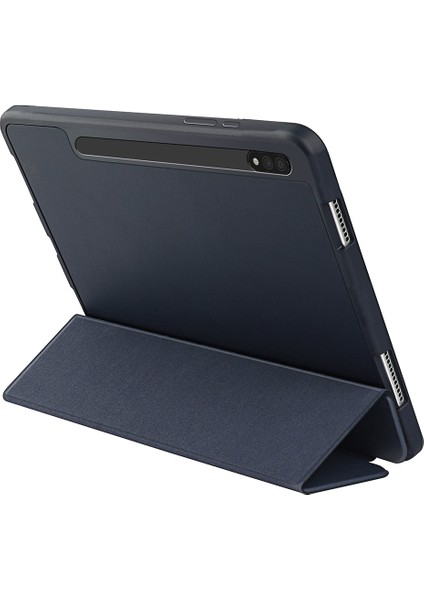 Samsung Galaxy Tab S8 360 Derece Koruma Standlı kalem Yuvası Desteği Otomatik Uyandırma uyku Tablet Kılıfı (Yurt Dışından)