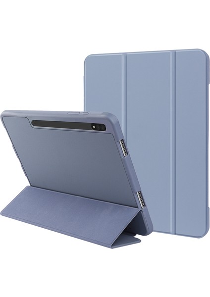 Samsung Galaxy Tab S8 360 Derece Koruma Standlı kalem Yuvası Desteği Otomatik Uyandırma uyku Tablet Kılıfı (Yurt Dışından)