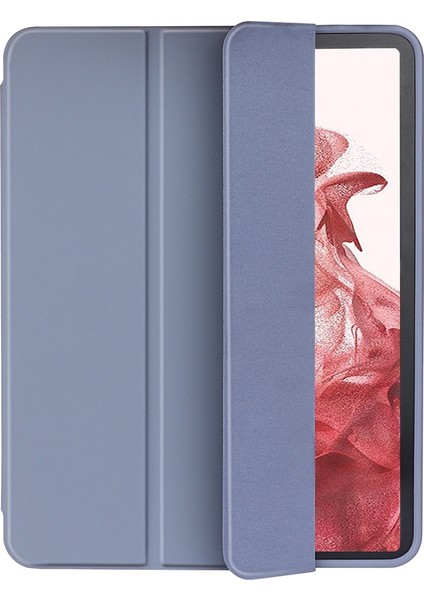 Samsung Galaxy Tab S8 360 Derece Koruma Standlı kalem Yuvası Desteği Otomatik Uyandırma uyku Tablet Kılıfı (Yurt Dışından)