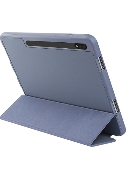 Samsung Galaxy Tab S8 360 Derece Koruma Standlı kalem Yuvası Desteği Otomatik Uyandırma uyku Tablet Kılıfı (Yurt Dışından)