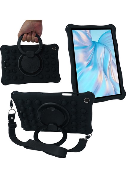 Samsung Galaxy Tab A9 Pop Kacık Pc Silikon El Kavrama Tablet Kılıfı (Yurt Dışından)