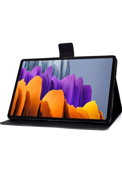 Samsung Galaxy Tab S7 T870 S8 X700 X706 Desen Baskı Deri Koruyucu Çiçek Tablet Kılıfı (Yurt Dışından)