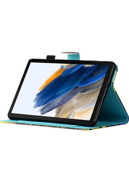 Samsung Galaxy Tab A8 10.5 (2021) A8 10.5 (2022) X205 X200 Desen Baskı Pu Deri Tpu Standlı Kart Tutucu Kız Tablet Kılıfı (Yurt Dışından)