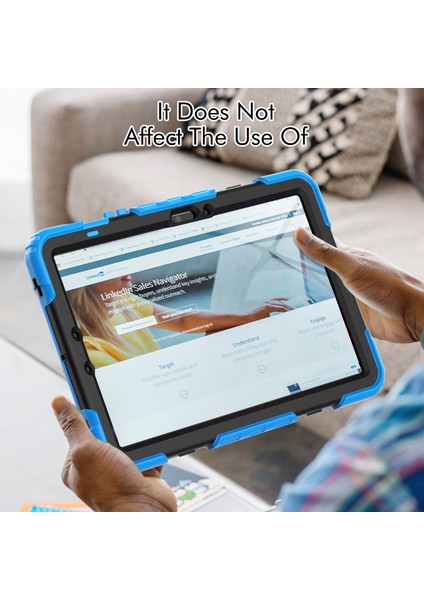 Samsung Galaxy Tab S9 (X710 X716B X718U) Pc Silikon Anti Drop Pet Ekran Filmi Tablet Kılıfı (Yurt Dışından)