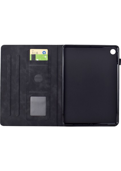 Samsung Galaxy Tab A9 Kediler Baskılı Pu Deri Kart Yuvaları Tablet Kılıfı (Yurt Dışından) fiyatları