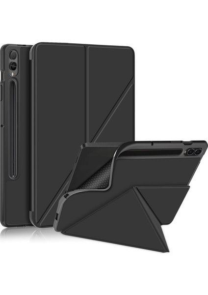 Samsung Galaxy Tab S9 SM X810 (Wi Fi) SM X816B (5g Global) SM X818U (5g Us) Pu Deri Akıllı Origami Standlı Tablet Kılıfı (Yurt Dışından)
