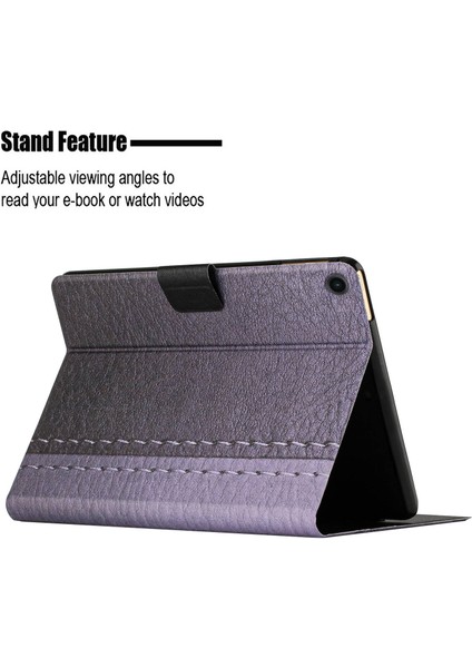 Samsung Galaxy Tab A8 10.5 (2021) ÇIFT Ekleme Pu Deri Otomatik Uyandırma uyku Standlı Kart Tutucu Tablet Kılıfı (Yurt Dışından)