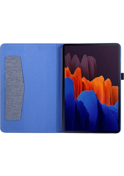 Samsung Galaxy Tab S9 Standı Kart Tutucu Deri Tablet Kılıfı (Yurt Dışından)