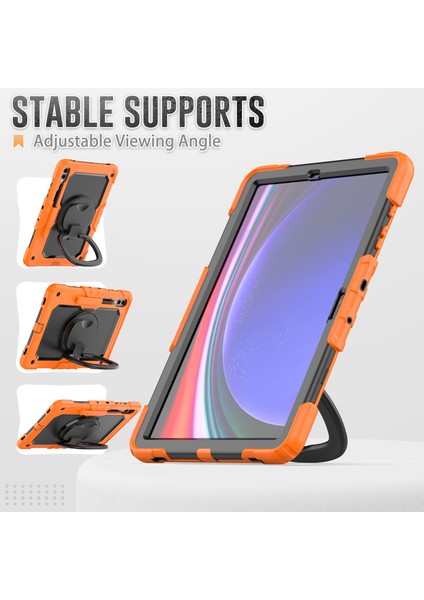 Samsung Galaxy Tab S9 SM X810 X816B X818U Pc Silikon El Kavrama Tekme Standı Omuz Askısı Tablet Kılıfı (Yurt Dışından) indirimleri