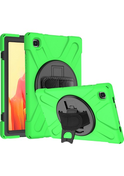 360°DÖNEBILEN Pc Silikon Combo Samsung Galaxy Tab A7 10.4 (2020 2022) YEŞIL Tablet Kılıfı (Yurt Dışından)
