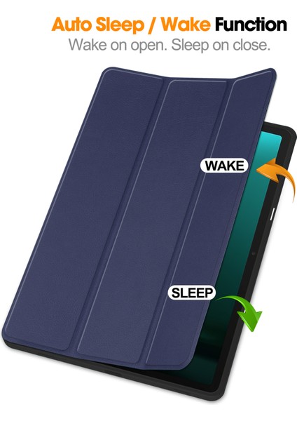 Samsung Galaxy Tab S9 Fe tab S9 Pu Deri Tpu Kalem Tutuculu Otomatik Uyku uyandırma Tablet Kılıfı (Yurt Dışından)