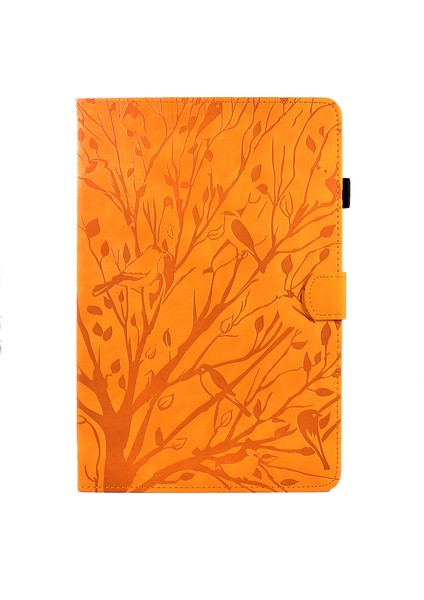 Samsung Galaxy Tab A8 10.5 (2021) X200 X205 (2022) Standı Deri Kart Tutucu Baskılı Ağaç Haki Tablet Kılıfı (Yurt Dışından)