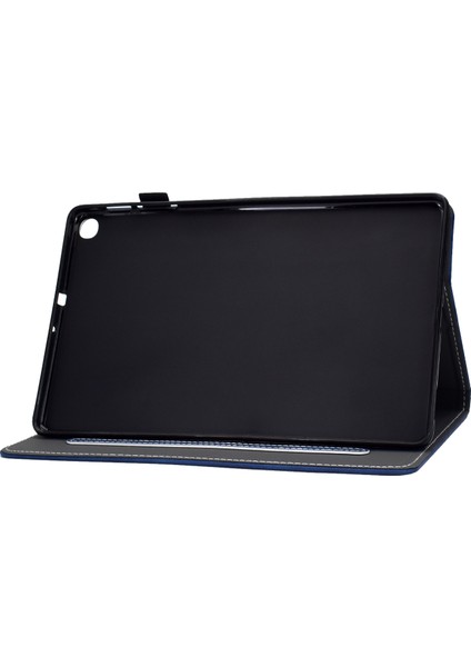 Düz ​​ Deri Koruyucu Samsung Galaxy Tab A7 10.4 (2020 2022) T500 Kart Yuvalı Tablet Kılıfı (Yurt Dışından)