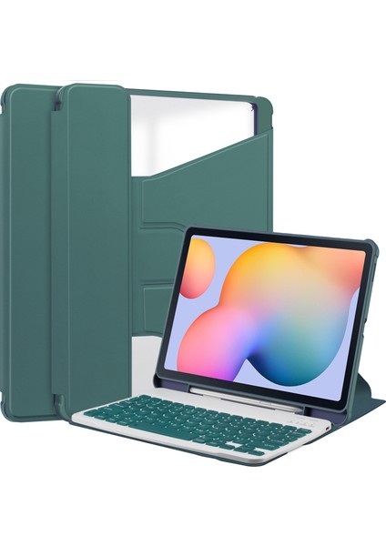 Samsung Galaxy Tab S6 Lite (2024 2022 (2020) Bluetooth Klavyeli Pu Akrilik Tablet Kılıfı (Yurt Dışından)