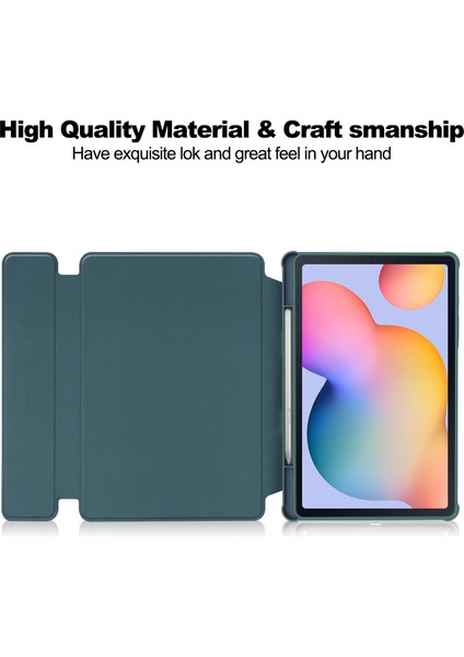Samsung Galaxy Tab S6 Lite (2024 2022 (2020) Bluetooth Klavyeli Pu Akrilik Tablet Kılıfı (Yurt Dışından)