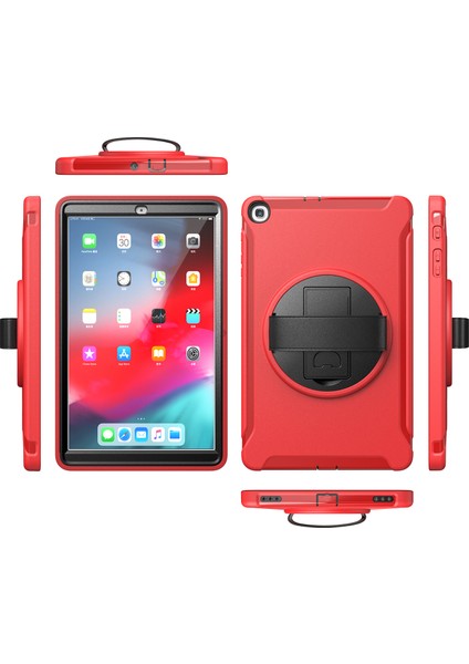 360° Dönebilen Stand Pc Tpu Hibrit Samsung Galaxy Tab A 10.1 (2019) El Askılı SM T510 T515 Tablet Kılıfı (Yurt Dışından)