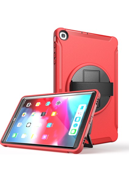 360° Dönebilen Stand Pc Tpu Hibrit Samsung Galaxy Tab A 10.1 (2019) El Askılı SM T510 T515 Tablet Kılıfı (Yurt Dışından)