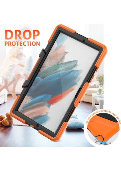 Samsung Galaxy Tab A8 10.5 (2021 2022) Pc Pet Ekran Koruyuculu Silikon Tablet Kılıfı (Yurt Dışından)