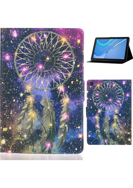 Samsung Galaxy Tab A9 Kart Tutucu Desen Çanı Tablet Kılıfı (Yurt Dışından)