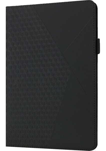Eşkenar Dörtgen Baskı Tam Koruyucu Cilt Dokunmatik Pu Deri Koruyucu Samsung Galaxy Tab A 8.0 WI FI(2019)SM T290 Kart Yuvaları Tablet Kılıfı (Yurt Dışından)