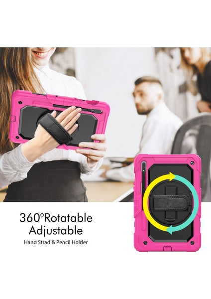 Samsung Galaxy Tab S8 11 Inç (2022) Çizilmez Pc Silikon Pet Ekran Koruyucu Omuz Askılı Standı Tablet Kılıfı (Yurt Dışından) fiyatları